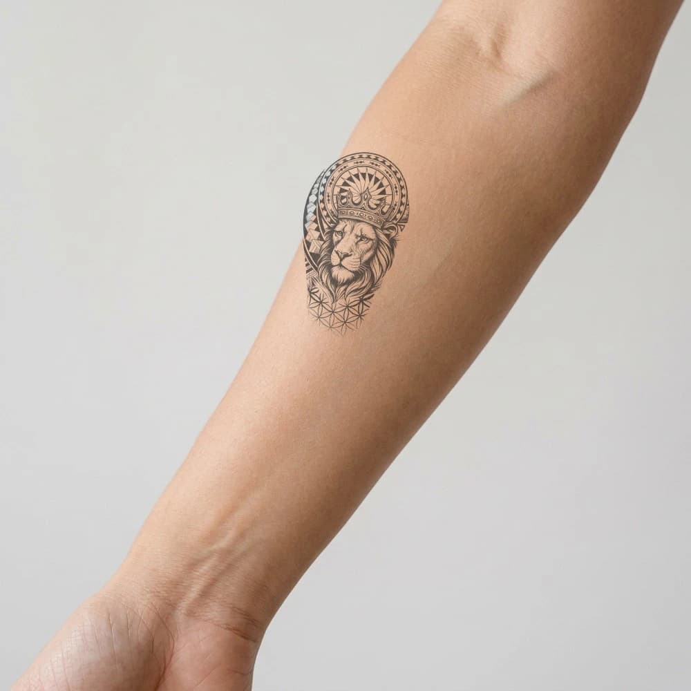 High-fidelity 5-year healed tattoo simulation composite