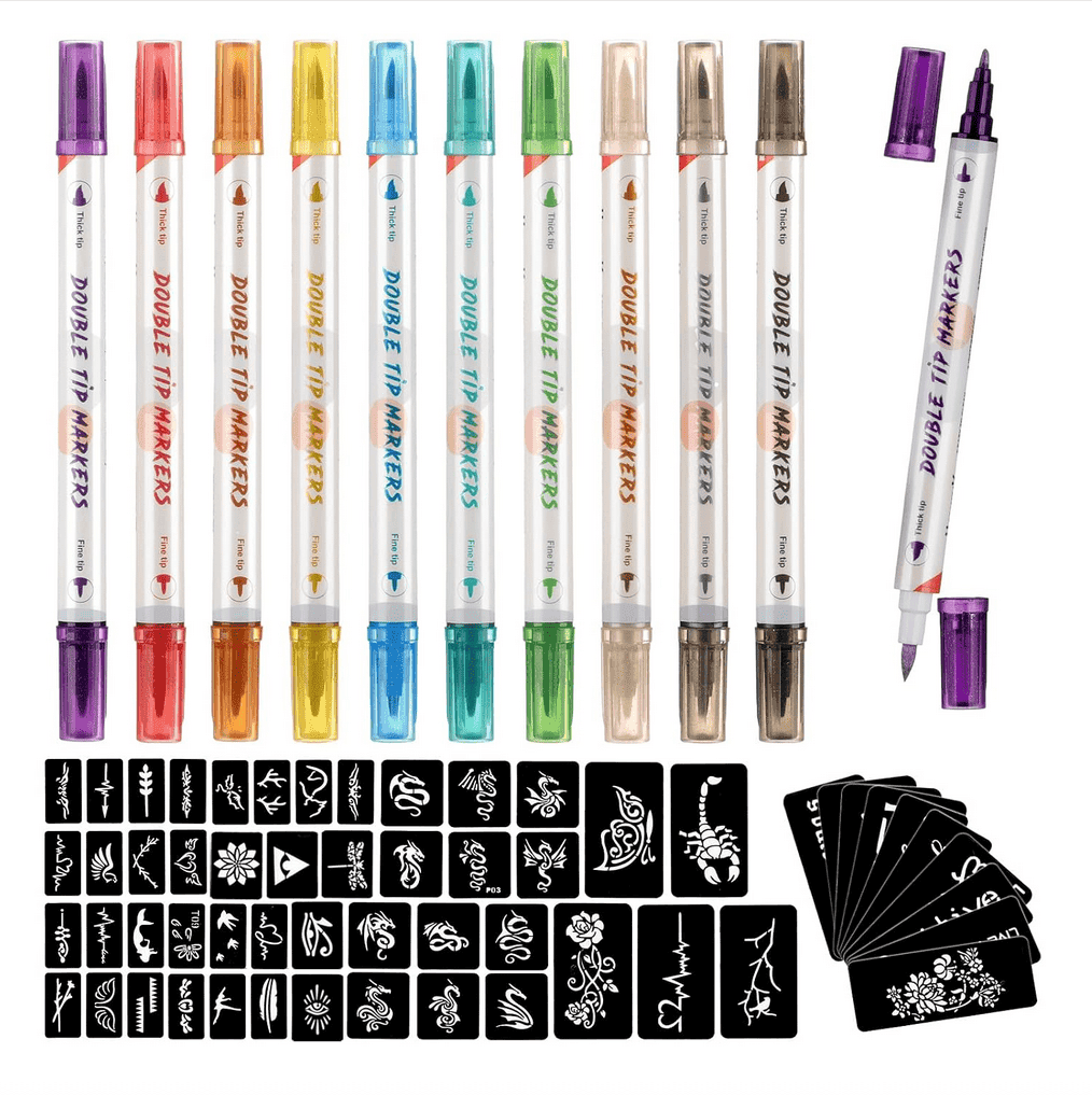 3 — HAWINK TEMPORARY TATTOO MARKERS